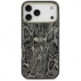 „Guess“ „Python“ rašto „MagSafe“ dėklas, skirtas „iPhone 17 Pro Max“ – juodas