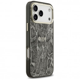 „Guess“ „Python“ rašto „MagSafe“ dėklas, skirtas „iPhone 17 Pro Max“ – juodas
