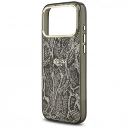 „Guess“ „Python“ rašto „MagSafe“ dėklas, skirtas „iPhone 17 Pro Max“ – juodas