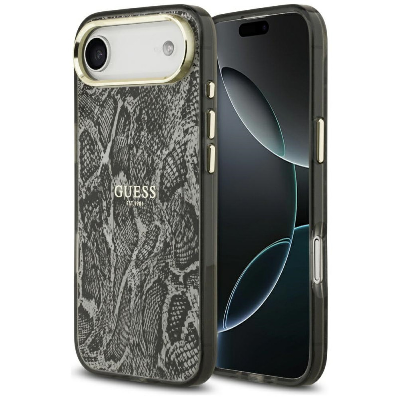 „Guess“ „Python“ rašto „MagSafe“ dėklas, skirtas „iPhone Air“ – juodas