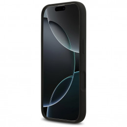 „Guess“ silikoninis „Big 4G Script“ dėklas, skirtas „iPhone 17“ – juodas