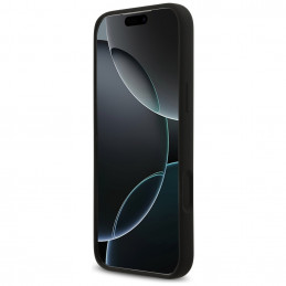 „Guess“ silikoninis „Big 4G Script“ dėklas, skirtas „iPhone 17 Pro Max“ – juodas