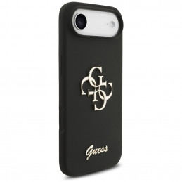 „Guess“ silikoninis „Big 4G Script“ dėklas, skirtas „iPhone Air“ – juodas