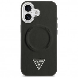 „Guess“ trikampio formos logotipo „MagSafe“ dėklas, skirtas „iPhone 17“ – juodas