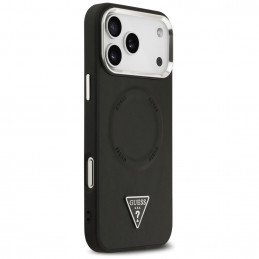 „Guess“ trikampio formos logotipo „MagSafe“ dėklas, skirtas „iPhone 17 Pro“ – juodas
