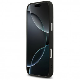 „Guess“ trikampio formos logotipo „MagSafe“ dėklas, skirtas „iPhone 17 Pro Max“ – juodas