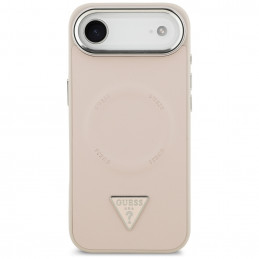 „Guess“ trikampio logotipo „MagSafe“ dėklas, skirtas „iPhone Air“ – rožinis
