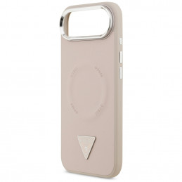 „Guess“ trikampio logotipo „MagSafe“ dėklas, skirtas „iPhone Air“ – rožinis