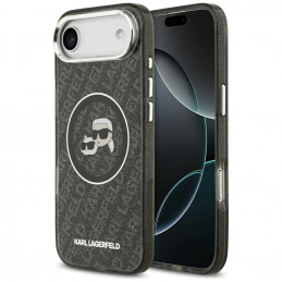 „Karl Lagerfeld IML“ blizgučiais ir „Karl & Choupette“ galvų logotipu aprūpintas „MagSafe“ dėklas, skirtas „iPhone Air“ ...