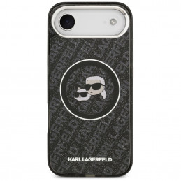 „Karl Lagerfeld IML“ blizgučiais ir „Karl & Choupette“ galvų logotipu aprūpintas „MagSafe“ dėklas, skirtas „iPhone Air“ ...
