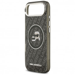 „Karl Lagerfeld IML“ blizgučiais ir „Karl & Choupette“ galvų logotipu aprūpintas „MagSafe“ dėklas, skirtas „iPhone Air“ ...