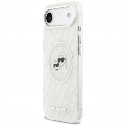 „Karl Lagerfeld IML“ blizgučiais ir „Karl&Choupette“ galvų logotipu pažymėtas „MagSafe“ dėklas, skirtas „iPhone Air“ – p...