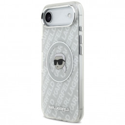 Karl Lagerfeld IML Karl Head Logo MagSafe iPhone Air dėklas – pilkas