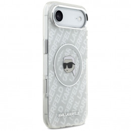 Karl Lagerfeld IML Karl Head Logo MagSafe iPhone Air dėklas – pilkas