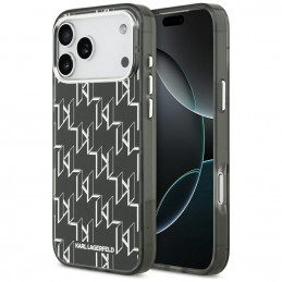 „Karl Lagerfeld IML KL Monogram MagSafe“ dėklas, skirtas „iPhone 17 Pro Max“ – juodas