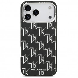 „Karl Lagerfeld IML KL Monogram MagSafe“ dėklas, skirtas „iPhone 17 Pro Max“ – juodas