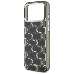 „Karl Lagerfeld IML KL Monogram MagSafe“ dėklas, skirtas „iPhone 17 Pro Max“ – juodas