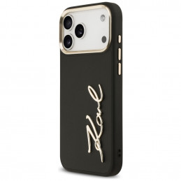 „Karl Lagerfeld“ „Karl Script“ logotipo dėklas, skirtas „iPhone 17 Pro Max“ – juodas