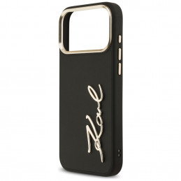 „Karl Lagerfeld“ „Karl Script“ logotipo dėklas, skirtas „iPhone 17 Pro Max“ – juodas