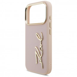 Karl Lagerfeld Karl Script Logo iPhone 17 Pro dėklas – rožinis