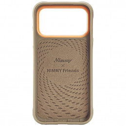 „Nimmy Cool&Cute 2.0“ meškiuko dėklas, skirtas „iPhone 17 Pro Max“ – smėlio spalvos