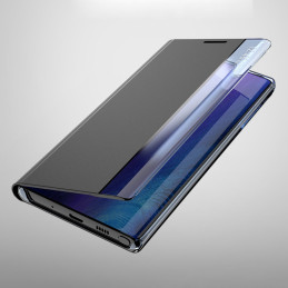 Naujas Sleep Case dangtelis su atvartu ir stovo funkcija, skirta Samsung Galaxy A03s (166.5) rožinė