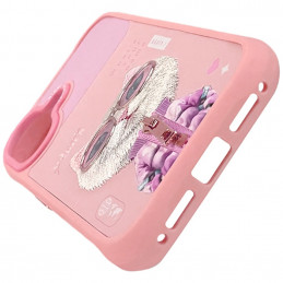 „Nimmy Cool&Cute 2.0“ katės dėklas, skirtas „iPhone 17“ – rožinis