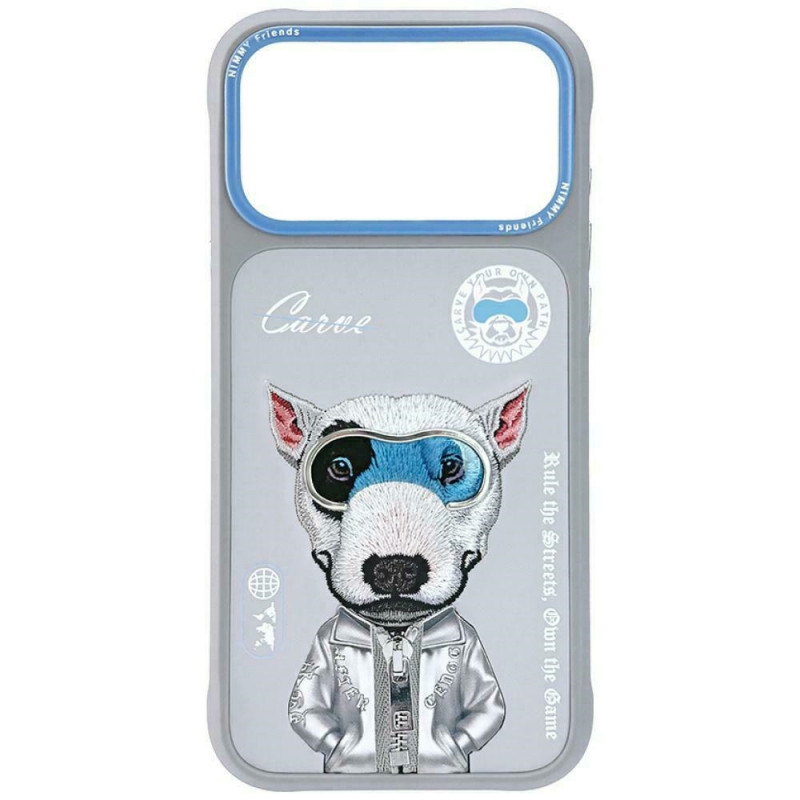 „Nimmy Cool&Cute 2.0“ apsauginis dėklas „iPhone 17 Pro Max“ – pilkas