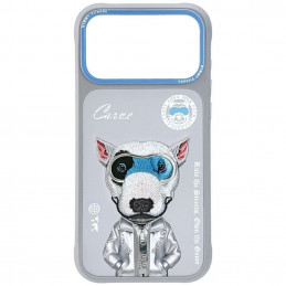 „Nimmy Cool&Cute 2.0 Nag“ dėklas, skirtas „iPhone 17 Pro“ – pilkas