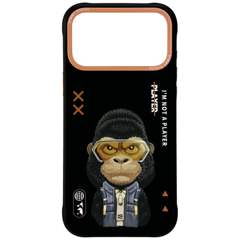 „Nimmy Cool&Cute 2.0 Gorilla“ dėklas, skirtas „iPhone 17 Pro“ – juodas