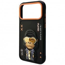 „Nimmy Cool&Cute 2.0 Gorilla“ dėklas, skirtas „iPhone 17 Pro“ – juodas