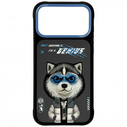„Nimmy Cool&Cute 2.0“ vilko formos dėklas, skirtas „iPhone 17 Pro“ – juodas