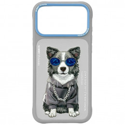 „Nimmy Glasses Cool Nag“ dėklas, skirtas „iPhone 17 Pro Max“ – pilkas