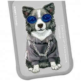 „Nimmy Glasses Cool Nag“ dėklas, skirtas „iPhone 17 Pro Max“ – pilkas