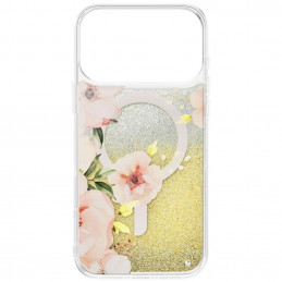 UNIQ Coehl Fleurette dėklas, skirtas iPhone 17 Pro Max su magnetiniu įkrovimu – daugiaspalvis