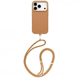 UNIQ Coehl Mirelle dėklas, skirtas iPhone 17 Pro, su magnetiniu įkrovimu – rudas