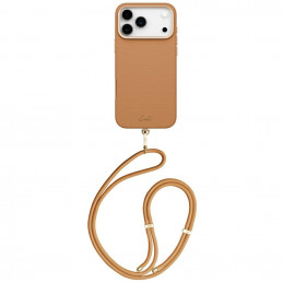 UNIQ Coehl Mirelle dėklas, skirtas iPhone 17 Pro Max su magnetiniu įkrovimu – rudas