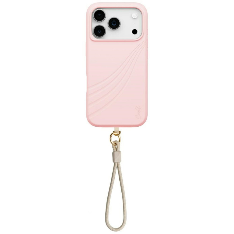 UNIQ Coehl Serina dėklas, skirtas iPhone 17 Pro, su magnetiniu įkrovimu – rožinis