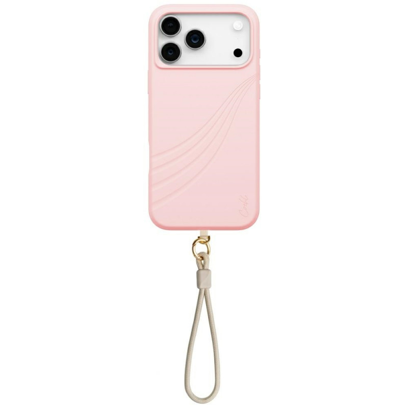 UNIQ Coehl Serina dėklas, skirtas iPhone 17 Pro Max su magnetiniu įkrovimu – rožinis