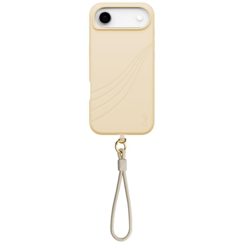 UNIQ Coehl Serina iPhone Air magnetinis įkrovimo dėklas – smėlio spalvos