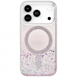 UNIQ Coehl Solea dėklas, skirtas iPhone 17 Pro, su magnetiniu įkrovimu – rožinis