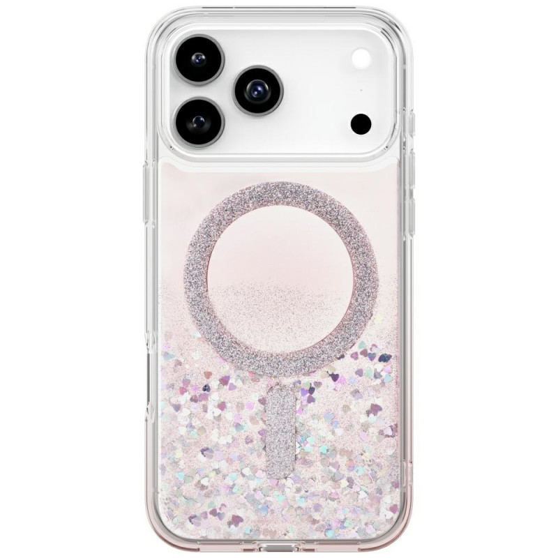 UNIQ Coehl Solea dėklas, skirtas iPhone 17 Pro Max su magnetiniu įkrovimu – rožinis
