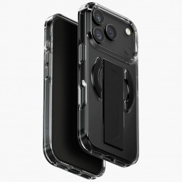 UNIQ „Heldro Air“ dėklas, skirtas „iPhone 17 Pro“ su magnetiniu įkrovimu – juodas