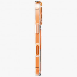 UNIQ „Heldro Air“ dėklas, skirtas „iPhone 17 Pro“ su magnetiniu įkrovimu – oranžinis
