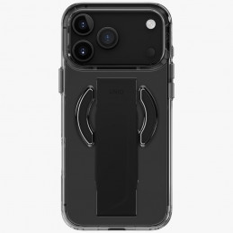 UNIQ „Heldro Air“ dėklas, skirtas „iPhone 17 Pro Max“ su magnetiniu įkrovimu – juodas