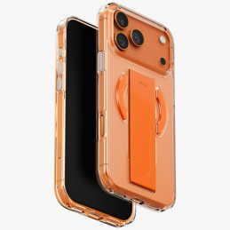 UNIQ „Heldro Air“ dėklas, skirtas „iPhone 17 Pro Max“ su magnetiniu įkrovimu – oranžinis