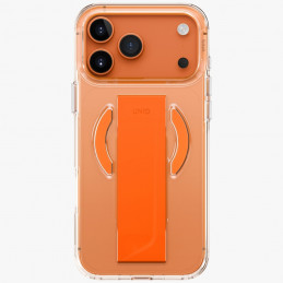 UNIQ „Heldro Air“ dėklas, skirtas „iPhone 17 Pro Max“ su magnetiniu įkrovimu – oranžinis