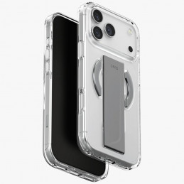 UNIQ „Heldro Air“ dėklas, skirtas „iPhone 17 Pro Max“ su magnetiniu įkrovimu – permatomas