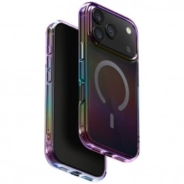UNIQ Iridescia dėklas, skirtas iPhone 17 Pro, Magclick įkrovimas – daugiaspalvis