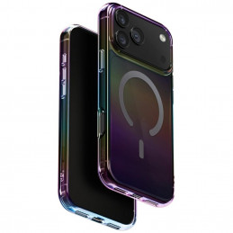 UNIQ Iridescia dėklas, skirtas iPhone 17 Pro Max su Magclick įkrovimu – daugiaspalvis